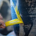 Hannah Staniforth at work in her studio 2019